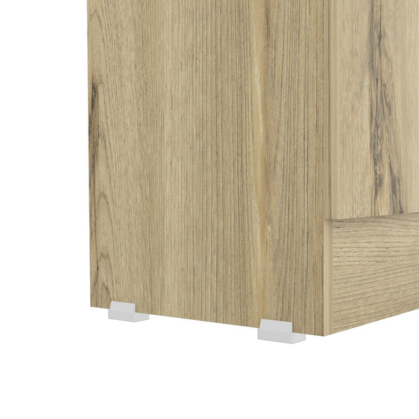 English Elm Virginia Double Door Storage Cabinet with Five Shelves | Space-Saving Modern Kitchen Organizer, Durable B128P148984