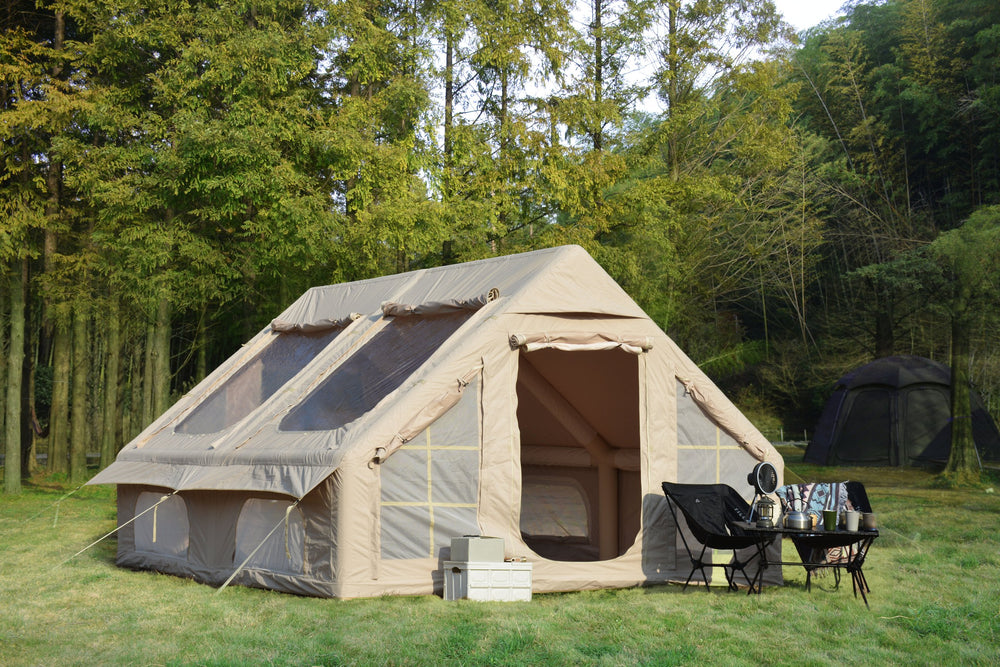 English Elm 9.8x13ft Inflatable Glamping Tent Oxford Fabric 4 Season Waterproof Family Cabin W640P244846