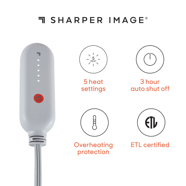 English Elm 1 Pcs Cozy Blue Heated Throw Blanket - Luxurious 50X60" Soft Warmth For Ultimate Comfort & Relaxation B035P319631