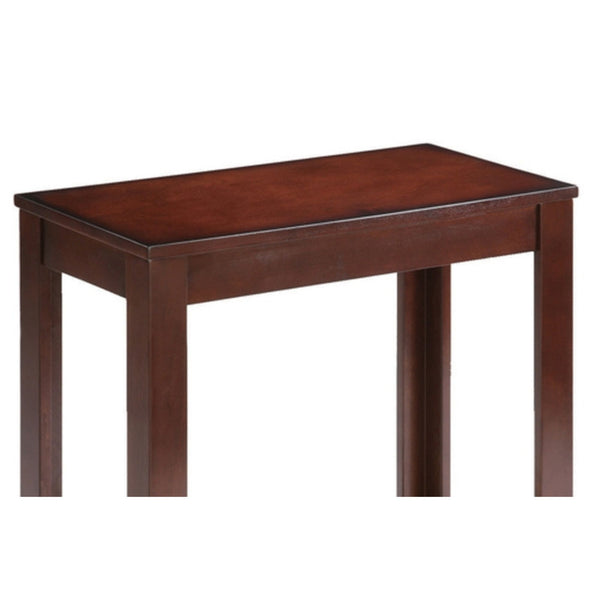 English Elm 24" Traditional Wooden Side Table - Dark Cherry End Table For Living Room, Bedroom, Or Entryway B072115842