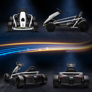 English Elm Aosom Licensed Bmw I4 12v Kids Ride on Car with Remote Suspension and Soft Start White W2225P217189