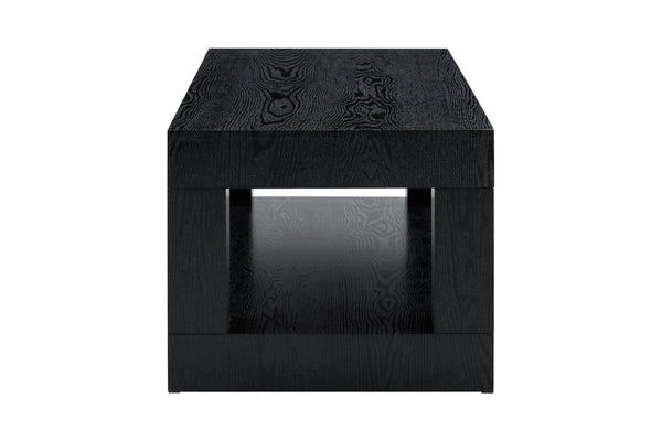 English Elm Modern Two Tier Rectangular Coffee Table with Open Shelf Storage for Living Rooms W3875P389554