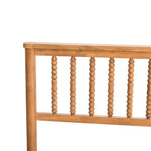 English Elm Queen Solid Wood Platform Bed Clean Lined Headboard No Box Spring Needed W1917P170227