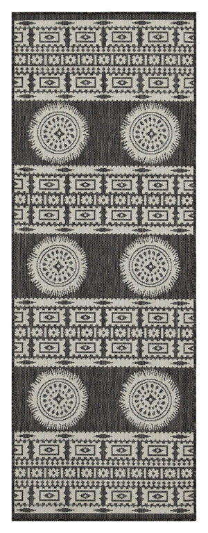 English Elm Sunshine Anthracite Area Rug 5'3" X 7'3" - Durable, Low-Maintenance, Pet-Friendly Indoor/Outdoor Decor B186P198920-GIGA