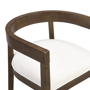 English Elm Christopher Knight Home® - Dining Arm Chairs Set Of 2 - Modern Beige Tub-Style With Rubberwood Frame For Elegant Dining Spaces N771P254285T