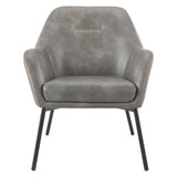 OSP Home Furnishings Brooks Accent Chair  Grey