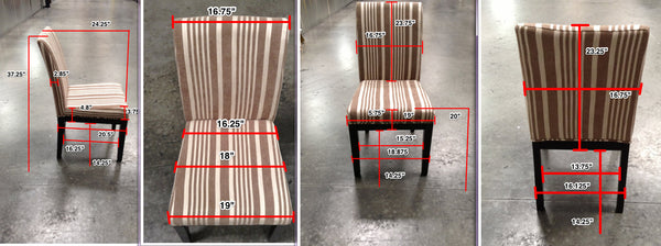 OSP Home Furnishings Dakota Parsons Chair Linen
