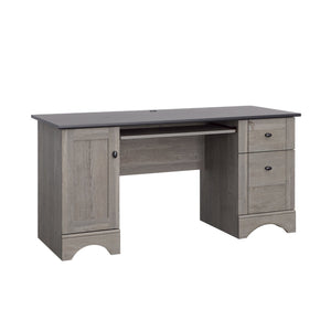 English Elm Computer Desk - Stylish Brown Finish With Ergonomic Design, Organized Storage & Compact Fit For Home Office B356P402765