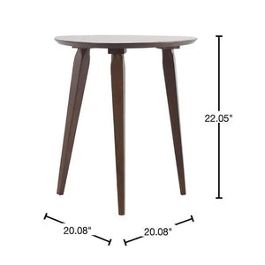 English Elm Christopher Knight Home® - End Table - Elegant Walnut Mid-Century Design With Tripod Legs For Modern Living Spaces, 20" W N771P221034T