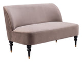 Bintulu Loveseat Taupe 109982 Zuo Modern