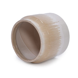 English Elm Set Of 2 Gradient Ceramic Flowerpots - Modern Indoor/Outdoor Planters For Elegant Plant Displays W3273P322301-GIGA