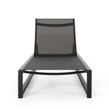 Christopher Knight Home® - Noble House - Modesta Outdoor Aluminum Chaise Lounge With Mesh Seating