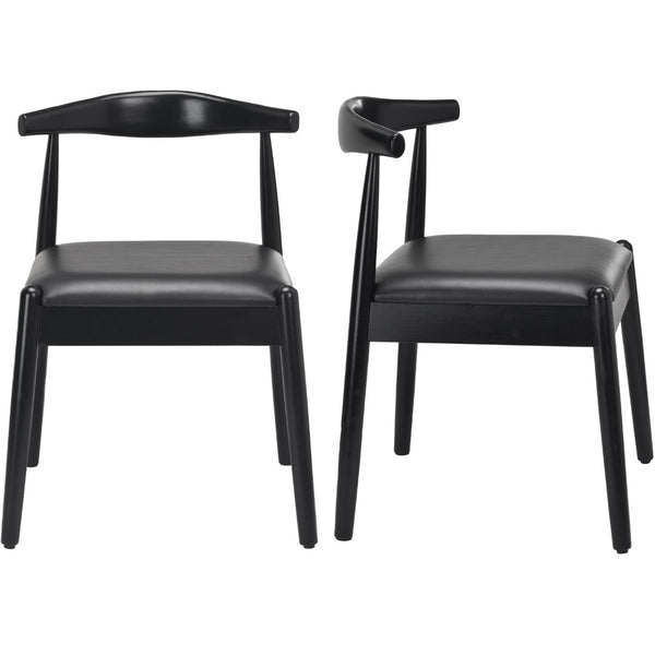 English Elm Weave Dining Chairs Set Of 2 - Stylish Mid-Century Modern Kitchen Seating With Solid Oak & Woven Comfort T3623P371949-GIGA