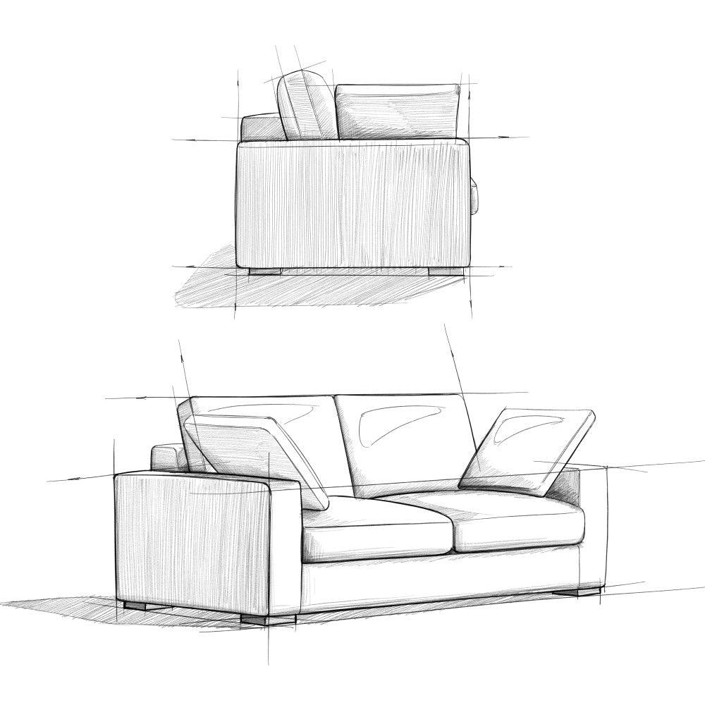 English Elm Charlie Cozy Deep Seater Loveseat Sofa - Plush Comfort, Sustainable Fabric, Perfect For Small Spaces B136P199202