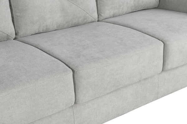 English Elm Horatio Chenille 3-Seater Sofa — Durable Wooden Frame, Pocket Coil Seats, D25 Foam Comfort taupe 70 L x 26 W x 18 H B2726P248619