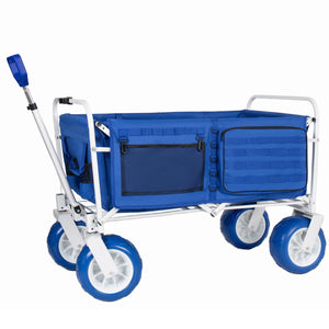 English Elm Beach Wagon Heavy Duty Folding Cart with 500lb Capacity and All Terrain Pvc Wheels W2932P412003