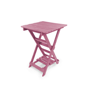 English Elm Summit Ridge Recycled Hdpe Outdoor Folding Bar Table Weather Resistant Eco Patio Burgundy B2745P409710