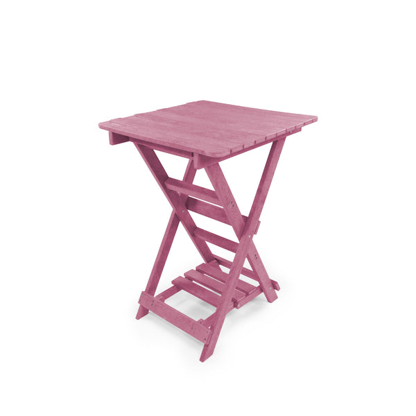 English Elm Summit Ridge Recycled Hdpe Outdoor Folding Bar Table Weather Resistant Eco Patio Burgundy B2745P409710