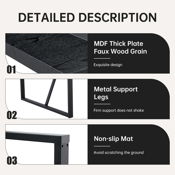 English Elm Table and Chair Set Round Tempered Glass Top with X Base and Four Pu Leather Seats W1151S04376