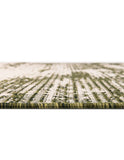 Unique Loom Outdoor Modern Cartago Machine Made Abstract Rug Green, Ivory 10' 0" x 14' 1"