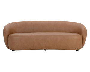 Sunpan Lorne Sofa - Luxurious Aline Butternut Leather, Minimalist Design, Unmatched Comfort for Modern Living