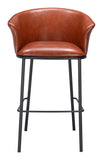 Garston Barstool Brown 110178 Zuo Modern