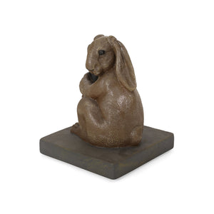 English Elm Christopher Knight Home® - RABBIT Light Brown Umbrella Base — Handcrafted Lightweight Concrete with Iron Tube, 13.5" Sq, Durable 67767.00LBRN