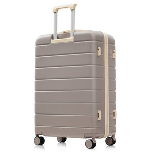 English Elm Premium Abs Hardshell 3 Piece Suitcase Set with Tsa Locks and Spinner Wheels Brown N726P296022B