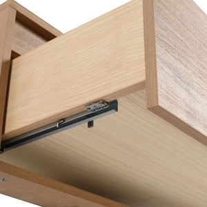 English Elm 30" Imitative Oak Wall-Mount Vanity Cabinet with Soft-Close Drawers, Scratch & Water-Resistant Finish W999P205627