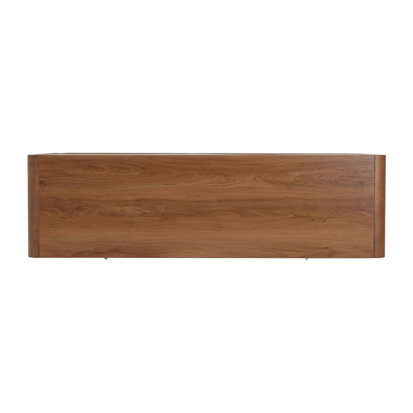 English Elm Modern White Sideboard with Soft Close Drawers and Doors for Dining or Living Rooms N779P373190L_N779P373191L