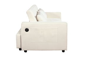 English Elm 3 In 1 Sleeper Sofa Couch Bed - Versatile Modern Design For Small Spaces, Quick Conversion & Comfort W1420P193611