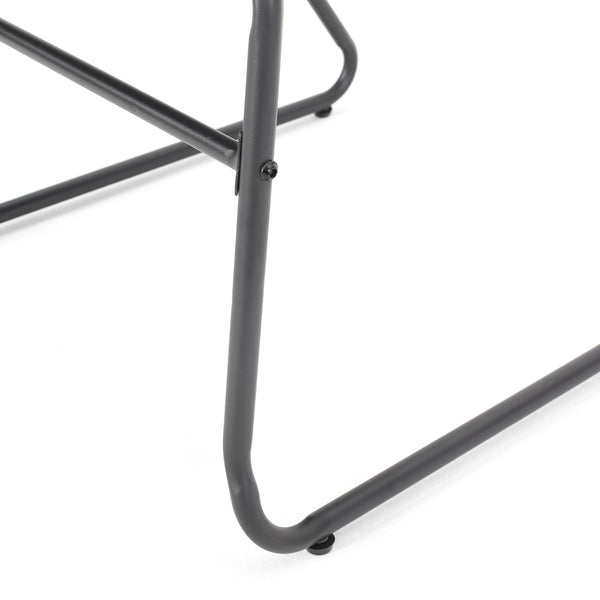 English Elm Christopher Knight Home® - MOONSTONE Black Woven Rope Club Chairs Set – Modern Powder-Coated Iron Frame, Durable Handcrafted Design 67841.00BLK