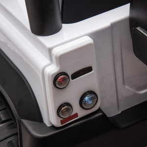English Elm Licensed Land Rover Defender Ride on Car 24v Dual Motor with Parental Remote White W1578P339064