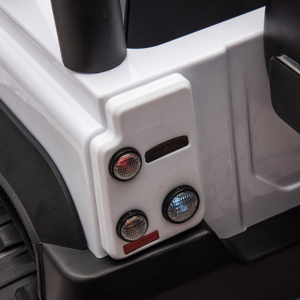 English Elm Licensed Land Rover Defender Ride on Car 24v Dual Motor with Parental Remote White W1578P339064