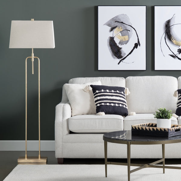 Crestview Collection 65.5"H Salinas Metal Floor Lamp - Elegant Design For Modern Spaces - Perfect Lighting Solution!   Cvaer1811