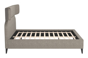 Zuo Modern Dusa Queen Bed In Elegant Green Fabric – Modern Design For A Chic And Sophisticated Bedroom Retreat Brown 100% Polyester,Rubberwood,Mdf,Plywood,Acrylic 110713-zuo-modern