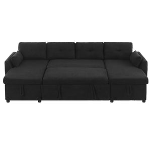 English Elm Swivel Barrel Accent Chair Chenille Tufted Round Club Seat for Living Room Lounge Black N719S002210B