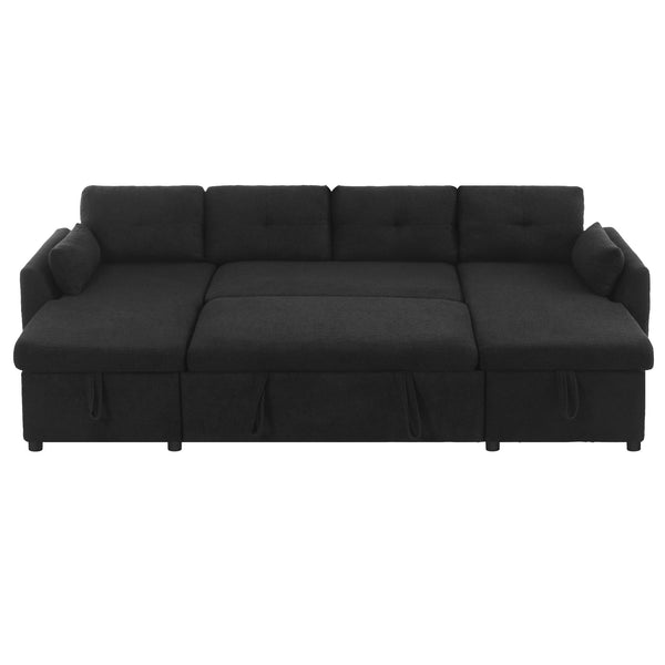English Elm Swivel Barrel Accent Chair Chenille Tufted Round Club Seat for Living Room Lounge Black N719S002210B