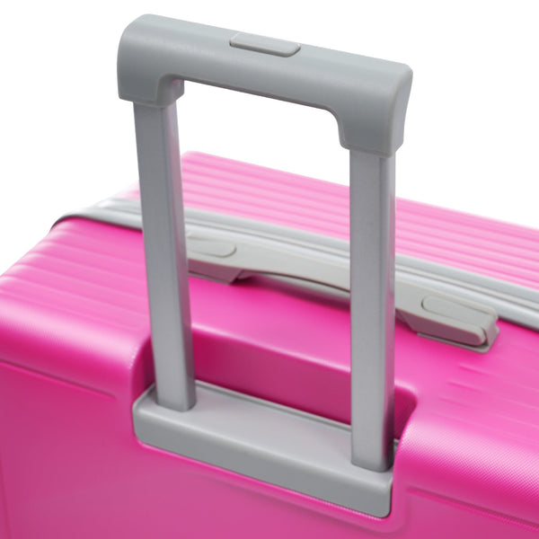 English Elm Luggage 3 Piece Hardshell Abs Set with Spinner Wheels Tsa Lock Travel Ready Pink N730P304620P