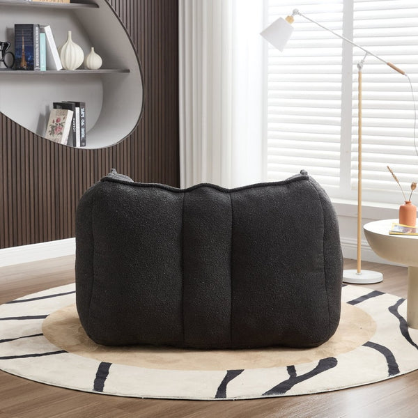 English Elm Soft Bean Bag Chair Set With Footstool For Gaming & Relaxation - Cozy, Durable & Space-Saving Design W1996P309482-GIGA