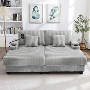 English Elm Swivel Barrel Accent Chair Chenille Tufted Round Club Seat for Living Room Lounge Grey N719S002270E