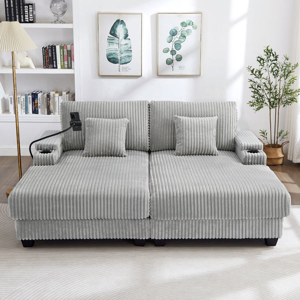 English Elm Swivel Barrel Accent Chair Chenille Tufted Round Club Seat for Living Room Lounge Grey N719S002270E