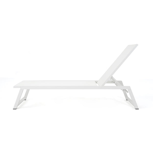 English Elm Christopher Knight Home® - Myers Chaise Lounge - Modern Outdoor Seating With Adjustable Backrest, Durable Aluminum Frame & Mesh 61407.00WWHIMP2