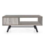 Christopher Knight Home® - Noble House - Burgoyne Mid-Century Modern Coffee Table with Storage