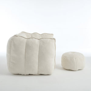 English Elm Soft Bean Bag Chair With High-Resilience Foam Chips & Footstool – Ideal For Gaming, Reading, Relaxing W1996P309477-GIGA