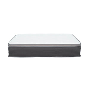 English Elm 12 12in Cal King Pocket Spring Hybrid Mattress - 12" Plush Euro Top Gel Memory Foam, Cool Supportive Comfort, Bed-in-a-Box, White/Gray B011P234651