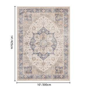 English Elm Premier Low Pile Ivory Area Rug Large Format Neutral Flatweave for Living Rooms B186P479389