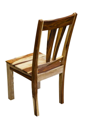 Porter Designs Porter Kalispell Solid Sheesham Wood Dining Chairs - Artisan Crafted Elegance For Your Home Natural Wood 07-196-02-2419