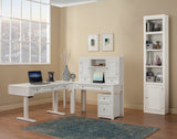 Parker House Boca 57 In. Power Lift Desk Cottage White Poplar Solids / Birch Veneers BOC#257-2