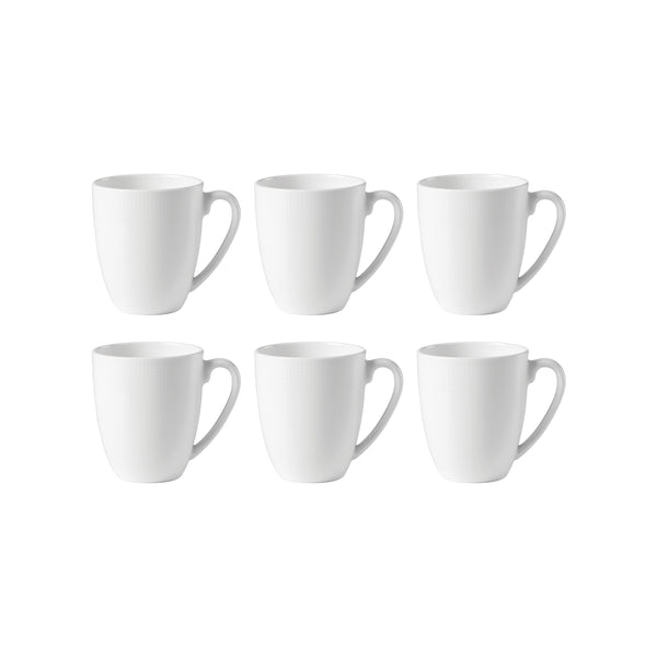 Lenox Tuscany Classics Mugs, Set of 6 White, WHITE BONE CHINA 897560